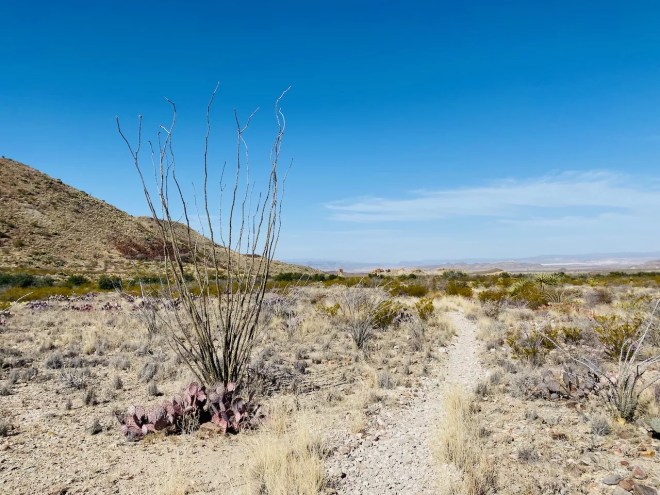 The Chimney Top Trails at Big Bend National Park.