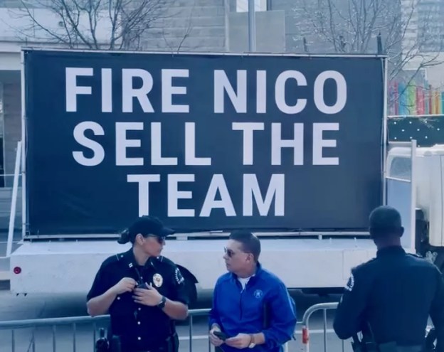 Nico Harrison protest