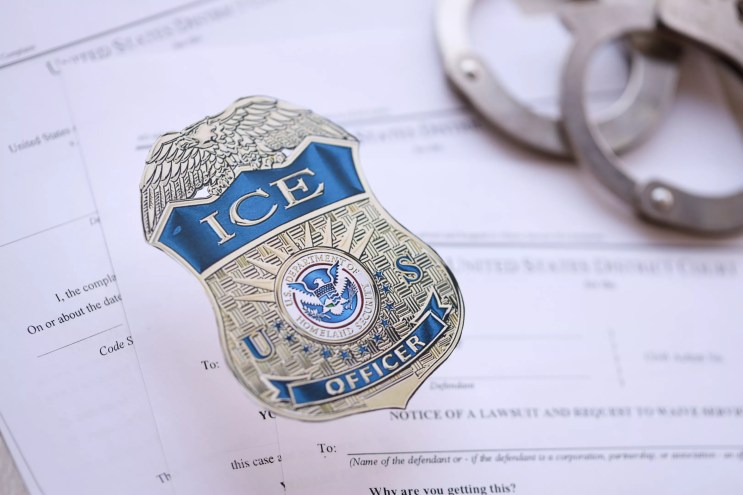 ICE officer badge