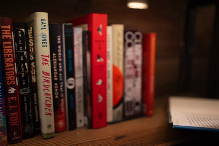 Books shelved at The Wild Detectives in Dallas.