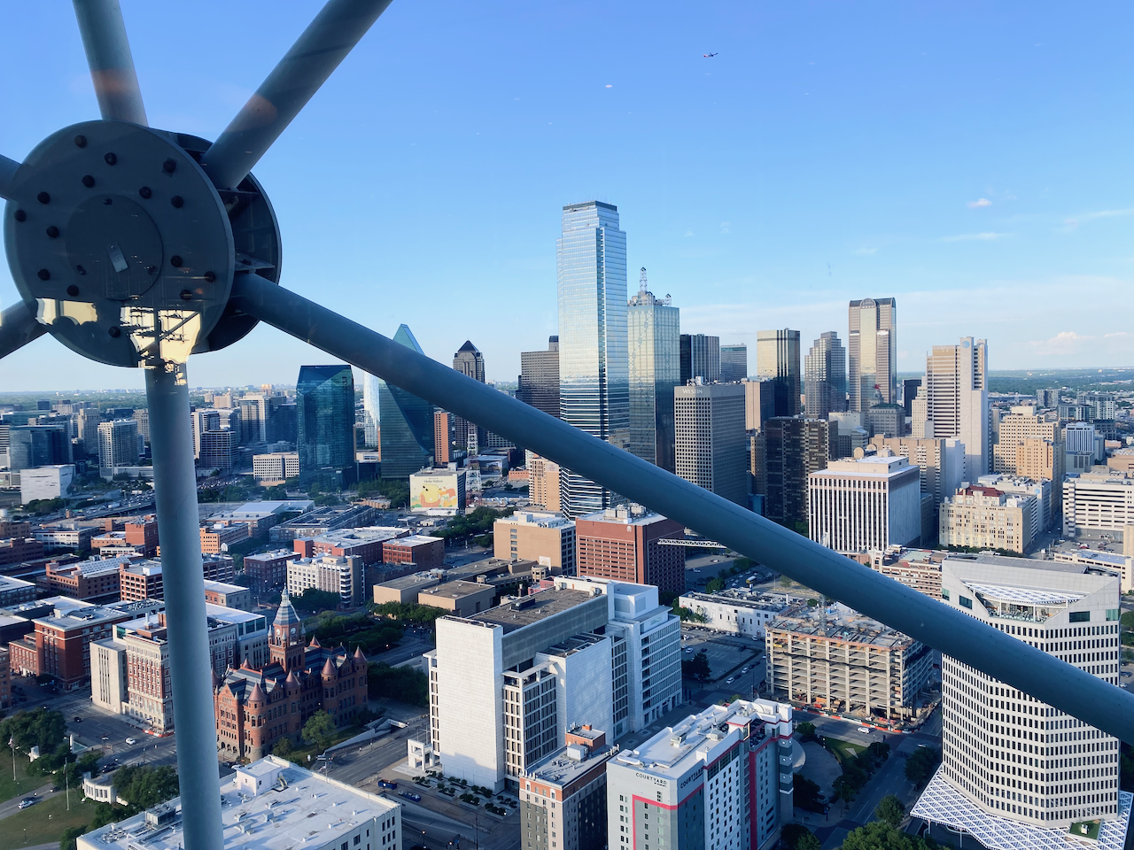 the Dallas skyline from Crowne Block